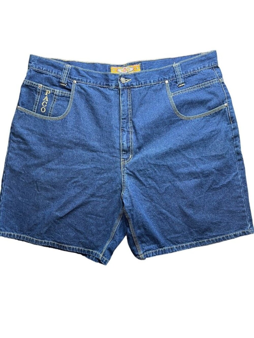 Paco Denim Shorts Mens Size 46 Medium Wash Vintage 90's Baggy